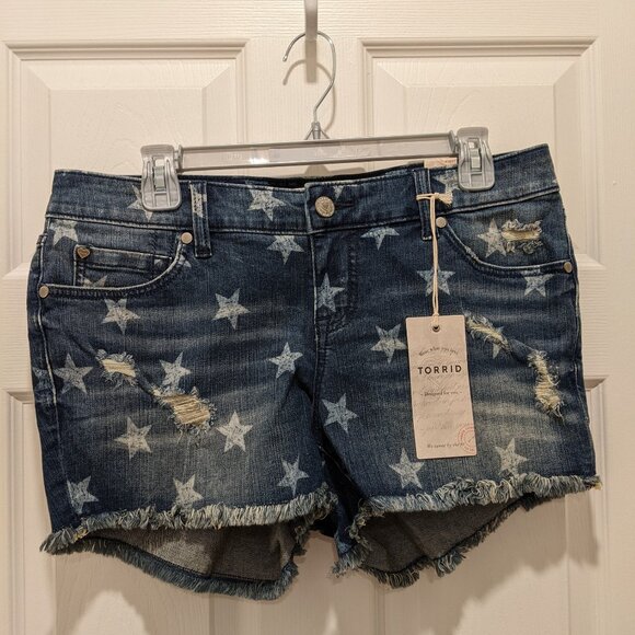Torrid Star Denim Shorts - Picture 1 of 3